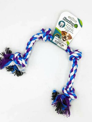 EuroDog Diş İpi Dört Düğüm Mor Mavi Beyaz 50 cm