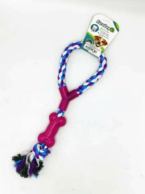 EuroDog Diş İp Halka Diş Kaş Düğ. Mor Mav Bey 35cm