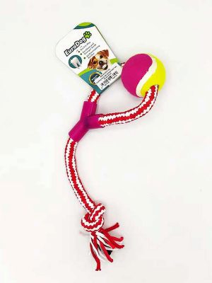 EuroDog Diş İp Hlk.Diş Kaş.Tenis Topu Kır.Bey 40cm