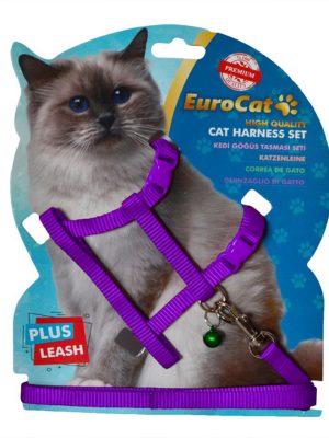 EuroCat Kedi Göğüs Tasması Mor