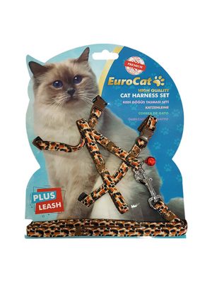 EuroCat Kedi Göğüs Tasması Leopar Desenli