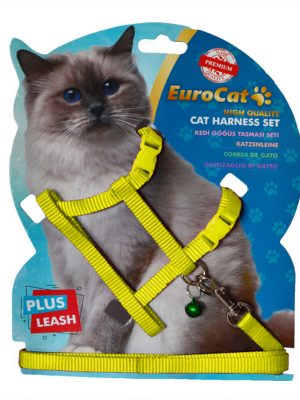 EuroCat Kedi Göğüs Tasması Sarı