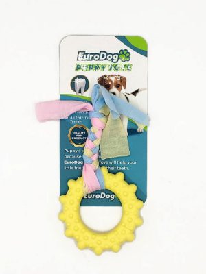 EuroDog Puppy Toys Sarı Çark Diş Kaşıma Oyuncağı