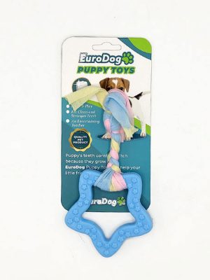 EuroDog Puppy Toys Mavi Beşgen Diş Kaşıma Oyuncağı
