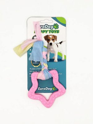 EuroDog Puppy Toys Pembe Beşgen Diş Kaşıma Oyuncağı