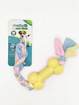 EuroDog Puppy Toys Sarı Kemik Diş Kaşıma Oyuncağı