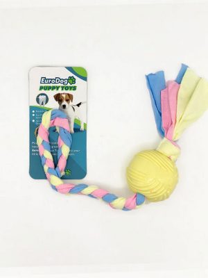 EuroDog Puppy Toys Sarı Top Diş Kaşıma Oyuncağı