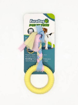 EuroDog Puppy Toys Sarı Halka Diş Kaşıma Oyuncağı