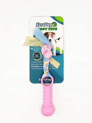 EuroDog Puppy Toys Pembe Ufak Kemik Diş Kaşıma Oy.