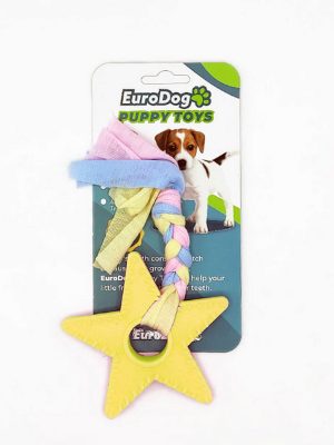 EuroDog Puppy Toys Sarı Yıldız Diş Kaşıma Oy.