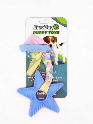 EuroDog Puppy Toys Mavi Yıldız Diş Kaşıma Oy.