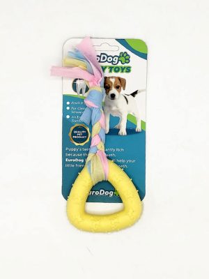 EuroDog Puppy Toys Sarı Üçgen Diş Kaşıma Oyuncağı