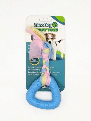 EuroDog Puppy Toys Mavi Üçgen Diş Kaşıma Oyuncağı