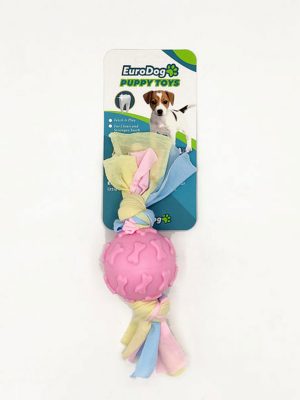 EuroDog Puppy Toys Pembe Kemik Des.Top Diş Kaş.Oy.