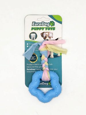 EuroDog Puppy Toys Mavi Kalın Beşgen Diş Kaş. Oy.