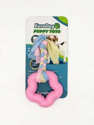 EuroDog Puppy Toys Pembe Kalın Beşgen Diş Kaş. Oy.