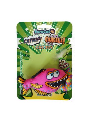 EuroCat Kedi Oyuncağı Yemli Pembe Balık 24 cm