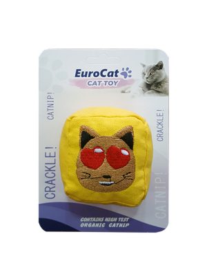 EuroCat Kedi Oyuncağı Kedi Suratlı Küp 6 cm
