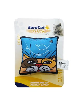 EuroCat Kedi Oyuncağı Mavi Yastık 8 cm