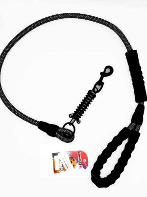 EuroDog Köpek Uzatma Reflektörlü 14mmx 120cm Siyah