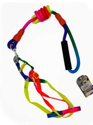 EuroDog Köpek Göğüs Tasması Gökkuşağı 14mm 120cm