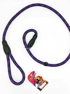 EuroDog Köpek Uzatma +Boğma 14mmx120cm Mor Siyah