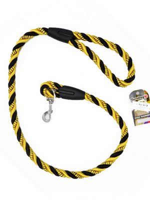 EuroDog Köpek Uzatma 18mm x 120cm Sarı Siyah