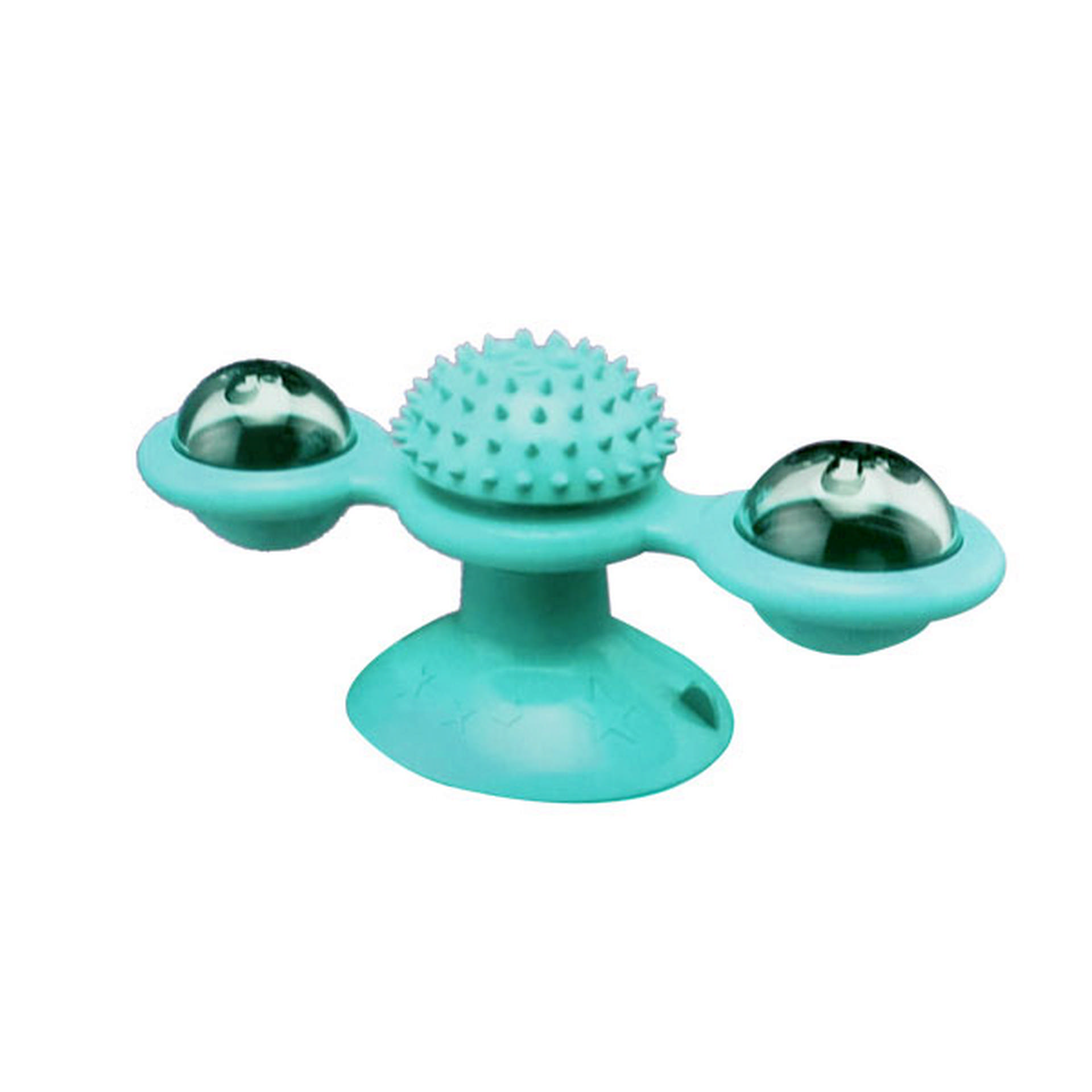 1048360_677-WCT1-Y.jpg Kedi Oyuncağı Vantuzlu Yel Değirmeni Yeşil - Görsel 1