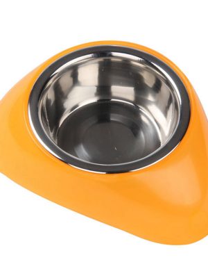 Pawise Plastik Ayaklı Mama Kabı 350 Ml Turuncu