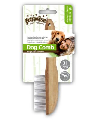 Pawise Tahta Saplı Köpek Fırçası 31 Pin Li