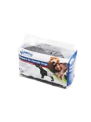 Pawise Köpek Alt Bağlama Bezi S Boy Siyah 12 Adet