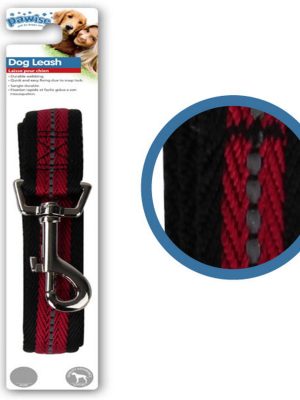 Pawise Refrektörlü Kırmızı Naylon Köpek Gezdirme Tasması 1,2 Mt