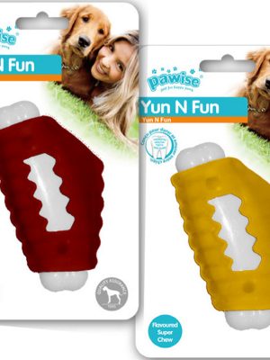 Pawise Yum N Fun Tavuk Aromalı Çiğneme Köpek Oyuncağı 11 cm