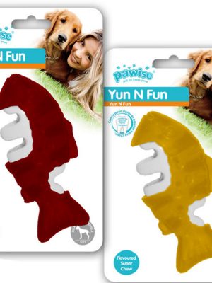 Pawise Yum N Fun Balık Aromalı Çiğneme Köpek Oyuncağı 12,5 cm