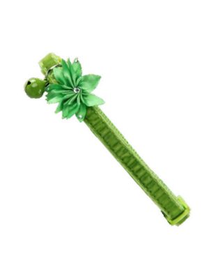 Pawise Çiçekli Kedi Boyun Tasması Yeşil