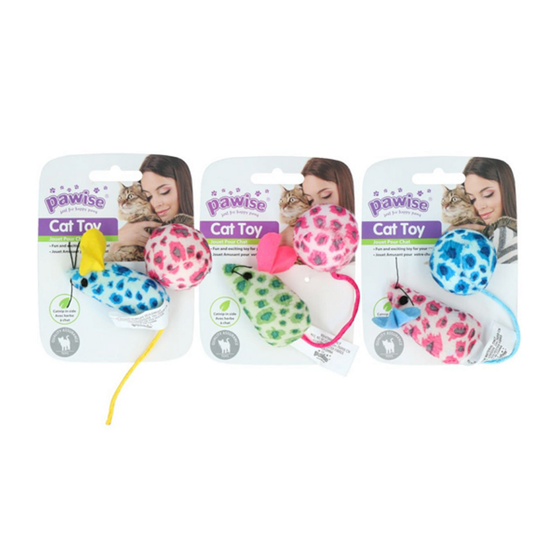 1048802_679-28253.jpg Pawise Simple Cat Peluş Oyuncak Top Fare - Görsel 1