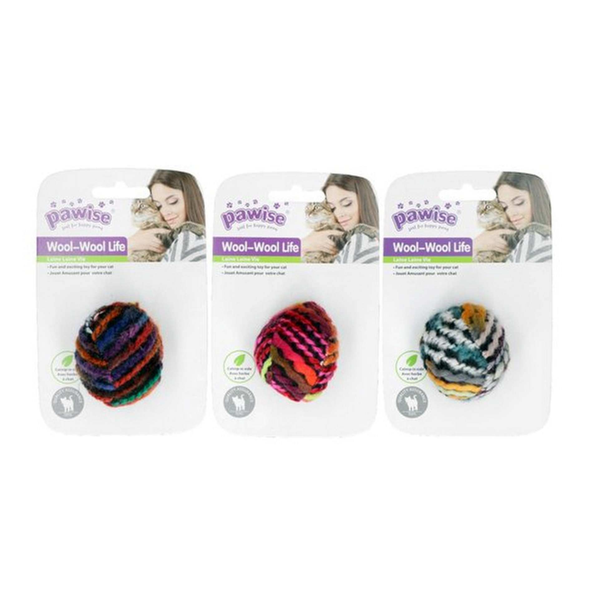 1048828_679-28347.jpg Pawise Meow Meow Life Yün Oyuncak Top - Görsel 1