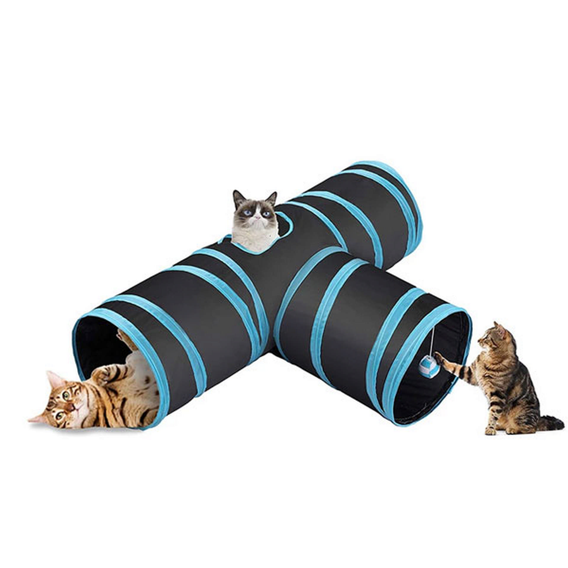 1048849_679-28569.jpg Pawise 3 Girişli Kedi Tüneli - Görsel 1