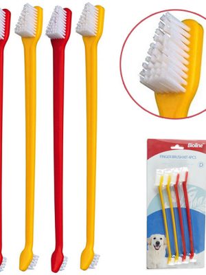 Bioline İki Uçlu Köpek Diş Fırçası 4 Lü Set