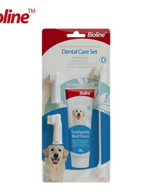 Bioline Köpekler İçin Ağız Temizleme Jeli ve Diş Fırçası Seti