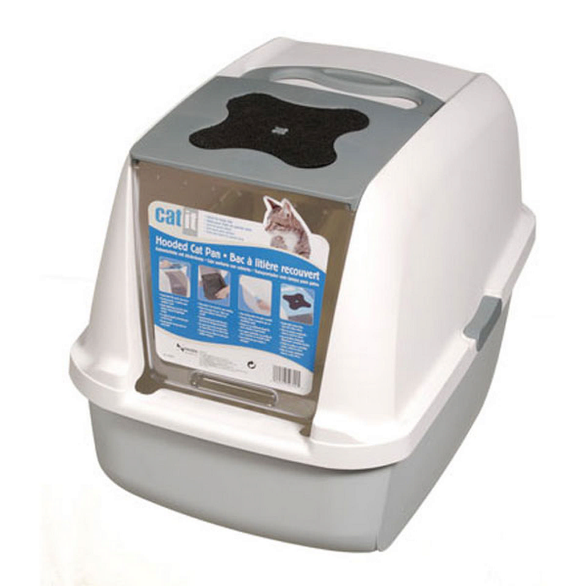 1049145_700-50702.jpg Catit Kapalı Kedi Tuvalet Kabini Gri - Görsel 1