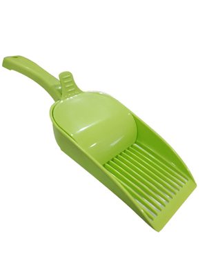 Strong Hazneli Kedi Kumu Toplama Küreği Yeşil 35 cm