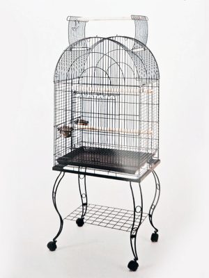 Sehpalı Papağan Kafesi Dövme Demir (63 x 44 x 137)