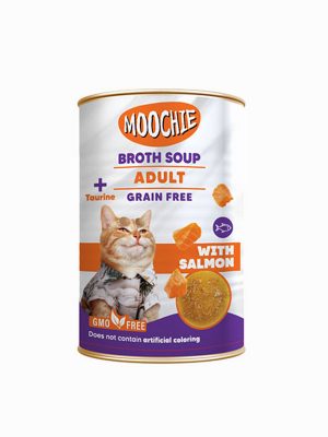 Moochie Et Suyu Çorba Somon Balıklı Yet.Kedi 135ML
