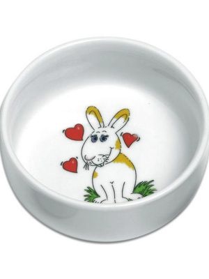 Karlıe Seramik Tavşan Mama Kabı 300ml