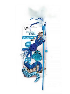 Afp Modern Cat - Peluş 5 Oyuncaklı Olta Mavi