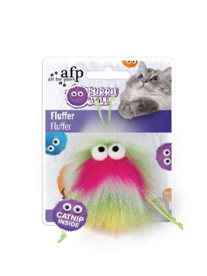 Afp Furry Ball - Tüylü Renkli Fare Oyuncak Pembe