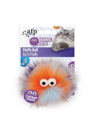 Afp Furry Ball - Tüylü Renkli Top Oyuncak Turuncu