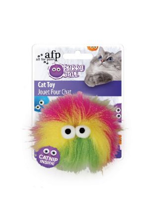 Afp Furry Ball - Tüylü Renkli Top Oyuncak Pembe