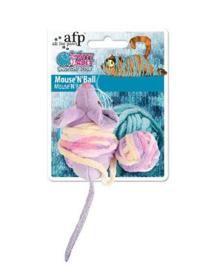 Afp Knotty Habit - Renkli Peluş Fare İpli Oyuncak